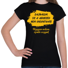 PRINTFASHION Sajnálom - Ápoló - Női póló - Fekete