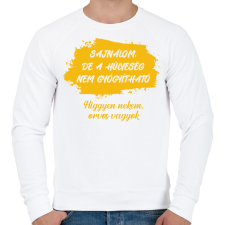 PRINTFASHION Sajnálom - Orvos - Férfi pulóver - Fehér férfi pulóver, kardigán