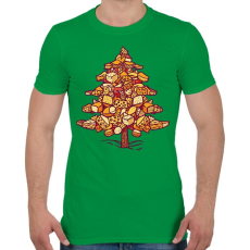 PRINTFASHION Sajt karácsonyfa - Férfi póló - Zöld