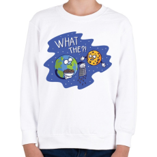 PRINTFASHION Sajtból van a hold - Gyerek pulóver - Fehér