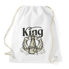 PRINTFASHION Sakk - a király  - Sportzsák, Tornazsák - Fehér tornazsák