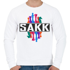 PRINTFASHION SAKK - Férfi pulóver - Fehér férfi pulóver, kardigán