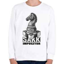 PRINTFASHION Sakk imposztor - Gyerek pulóver - Fehér gyerek pulóver, kardigán