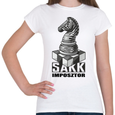 PRINTFASHION Sakk imposztor - Női póló - Fehér