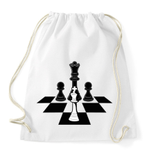 PRINTFASHION Sakk-matt - Sportzsák, Tornazsák - Fehér tornazsák