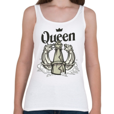 PRINTFASHION Sakk Queen - királynő - Női atléta - Fehér