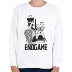 PRINTFASHION Sakk végjáték 1 - Gyerek pulóver - Fehér