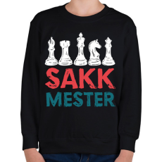 PRINTFASHION Sakkmester 2 - Gyerek pulóver - Fekete