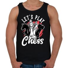 PRINTFASHION Sakkozzunk - Férfi atléta - Fekete