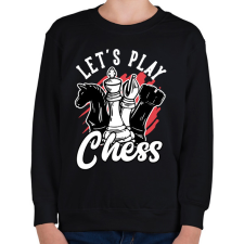 PRINTFASHION Sakkozzunk - Gyerek pulóver - Fekete gyerek pulóver, kardigán