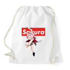 PRINTFASHION Sakura Haruno - Sportzsák, Tornazsák - Fehér tornazsák