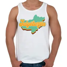 PRINTFASHION Salgótarján - Férfi atléta - Fehér atléta, trikó