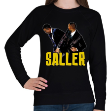 PRINTFASHION Saller - Női pulóver - Fekete női pulóver, kardigán