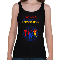 PRINTFASHION Salsa Bachata Kizomba dancer S0201-forBlack - Női atléta - Fekete