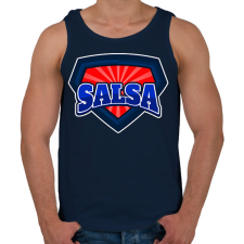 PRINTFASHION SALSA - Férfi atléta - Sötétkék atléta, trikó