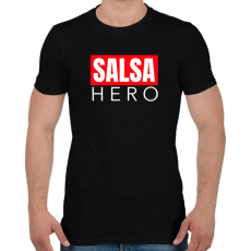 PRINTFASHION SALSA HERO - Férfi póló - Fekete