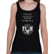 PRINTFASHION Salsa Zouk Bachata dancer S0202 white - Női atléta - Fekete női trikó