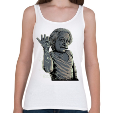 PRINTFASHION Salt Bae Einstein - Női atléta - Fehér