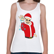 PRINTFASHION Salt Bae mikulás - Női atléta - Fehér