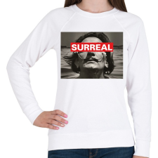 PRINTFASHION Salvador Dalí - Surreal - Női pulóver - Fehér női pulóver, kardigán