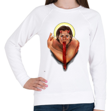 PRINTFASHION Sam - Női pulóver - Fehér