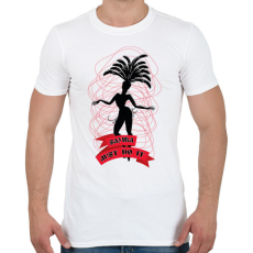 PRINTFASHION Samba  - Férfi póló - Fehér