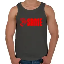 PRINTFASHION SAME - Férfi atléta - Sötétszürke atléta, trikó