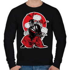 PRINTFASHION samurai - Férfi pulóver - Fekete