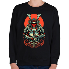 PRINTFASHION samurai - Gyerek pulóver - Fekete