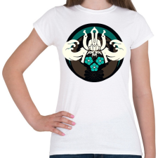 PRINTFASHION Samurai logo - Női póló - Fehér női póló
