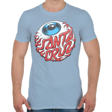 PRINTFASHION Santa Cruz - Férfi póló - Világoskék férfi póló