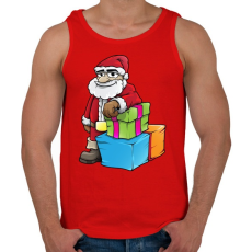 PRINTFASHION Santa - Férfi atléta - Piros