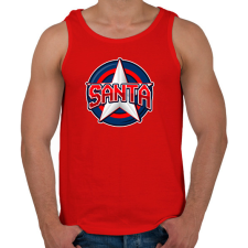 PRINTFASHION SANTA - Férfi atléta - Piros atléta, trikó