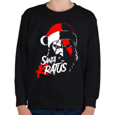 PRINTFASHION Santa Kratos - Gyerek pulóver - Fekete