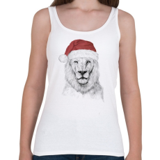 PRINTFASHION Santa lion - Női atléta - Fehér