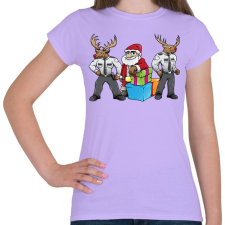 PRINTFASHION Santa Security - Női póló - Viola női póló