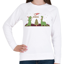 PRINTFASHION Santaaa! - Női pulóver - Fehér női pulóver, kardigán