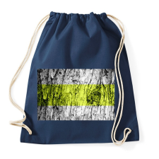 PRINTFASHION Sárgasáv minimál - Sportzsák, Tornazsák - Sötétkék tornazsák