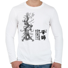 PRINTFASHION sárkány2 - Férfi hosszú ujjú póló - Fehér