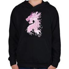 PRINTFASHION sárkány - Gyerek kapucnis pulóver - Fekete gyerek pulóver, kardigán