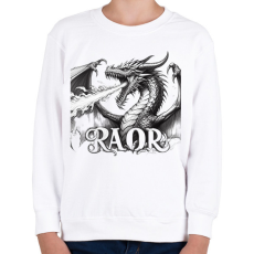 PRINTFASHION Sárkány - Gyerek pulóver - Fehér