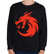 PRINTFASHION sárkány - Gyerek pulóver - Fekete gyerek pulóver, kardigán