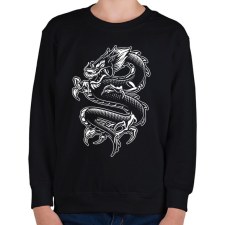 PRINTFASHION sárkány - Gyerek pulóver - Fekete gyerek pulóver, kardigán