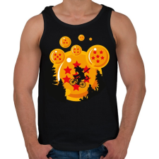 PRINTFASHION Sárkány hold - Férfi atléta - Fekete atléta, trikó