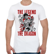 PRINTFASHION Sárkány legendája - Férfi póló - Fehér