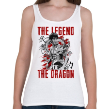 PRINTFASHION Sárkány legendája - Női atléta - Fehér női trikó