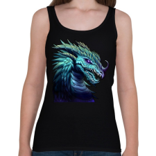 PRINTFASHION sárkány  - Női atléta - Fekete női trikó