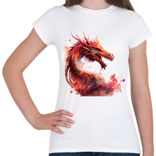 PRINTFASHION sárkány - Női póló - Fehér női póló