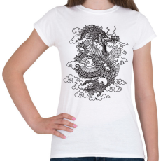 PRINTFASHION Sárkány  - Női póló - Fehér
