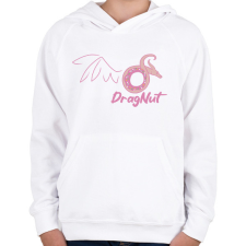 PRINTFASHION Sárkányfánk - Gyerek kapucnis pulóver - Fehér gyerek pulóver, kardigán